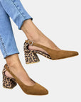 Camila | Leopard Print Heel Slingbacks