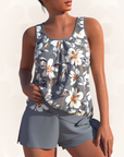 Megan | Women Summer Tankini Two Piece Swimsuit