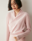 Rose | Women’s Elegant Wrap Crossover Chic Sweater