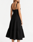 Samantha | Women’s Corset Midi Dress Flowing Skirt