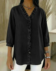 Abigail™ Elegant Denim Blouse