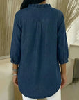 Abigail™ Elegant Denim Blouse