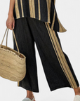Calden | Comfortable Oversized Striped Top & Relaxed Linen Pants