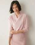 Rose | Women’s Elegant Wrap Crossover Chic Sweater