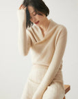 Rose | Women’s Elegant Wrap Crossover Chic Sweater