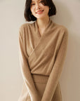 Rose | Women’s Elegant Wrap Crossover Chic Sweater