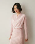 Rose | Women’s Elegant Wrap Crossover Chic Sweater