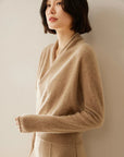 Rose | Women’s Elegant Wrap Crossover Chic Sweater