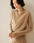 Rose | Women’s Elegant Wrap Crossover Chic Sweater