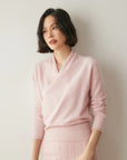 Rose | Women’s Elegant Wrap Crossover Chic Sweater