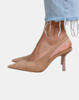 Giselle | Suede Slingback Heels