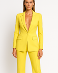 Olivia | Women’s Plunging Trouser Suit Set Single Button