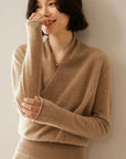 Rose | Women’s Elegant Wrap Crossover Chic Sweater