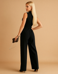 Claire | Women’s Wrap Jumpsuit Tailored Fit Wide Leg